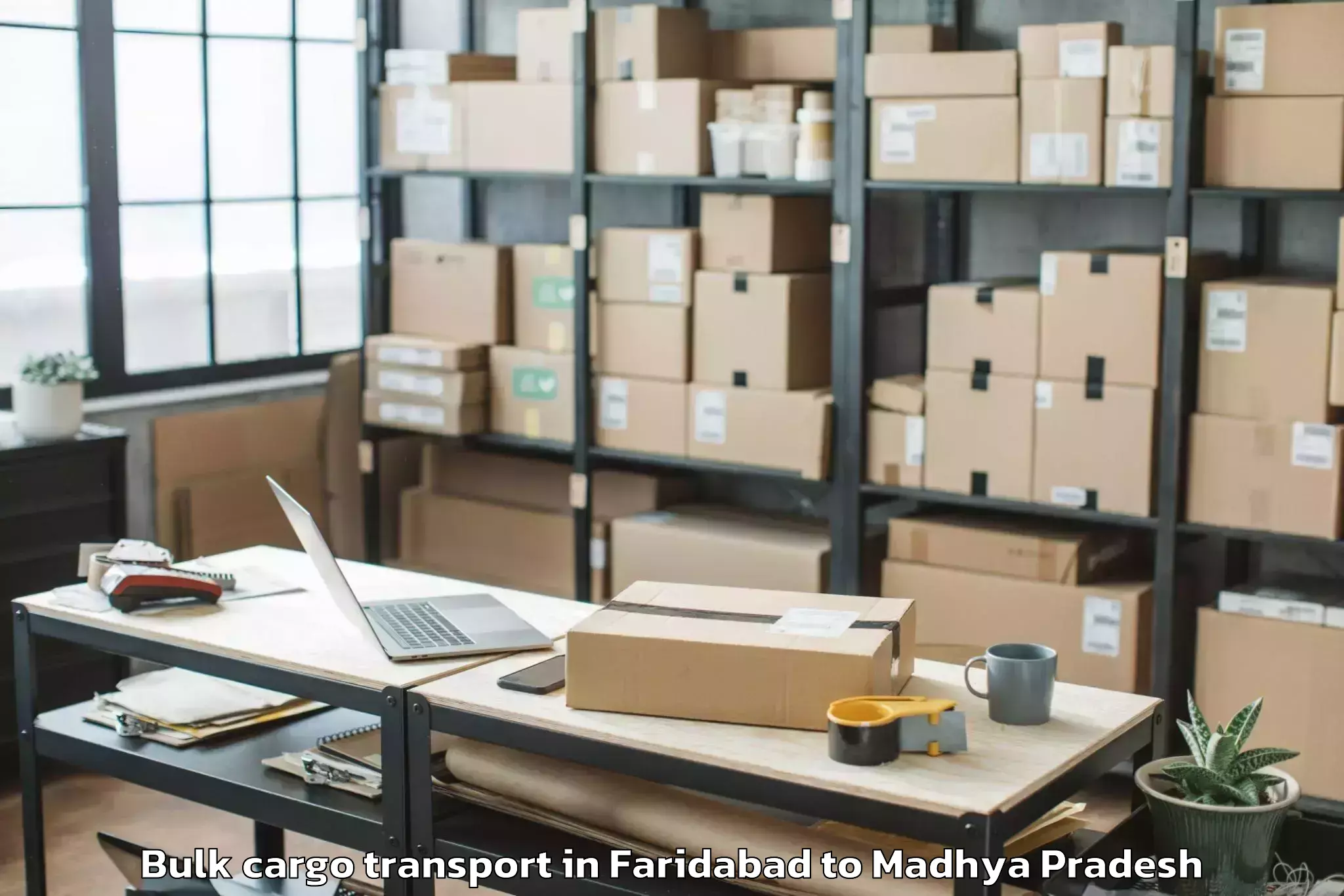 Book Faridabad to Basoda Bulk Cargo Transport Online